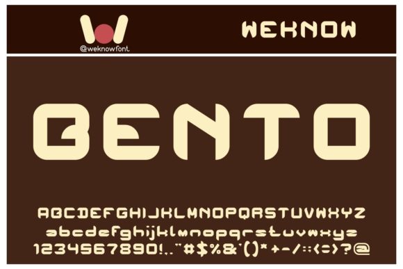 Bento: A Versatile Display Font for Creative Expression