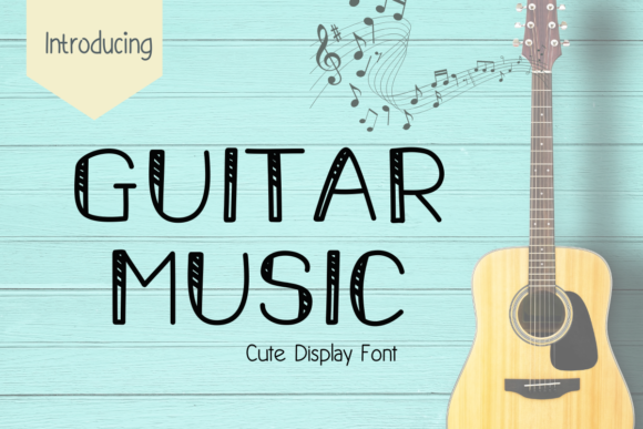 Guitar Music: A Stylish Font for Creative Expression