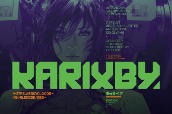 Karixby: A Futuristic Display Font for Bold Design
