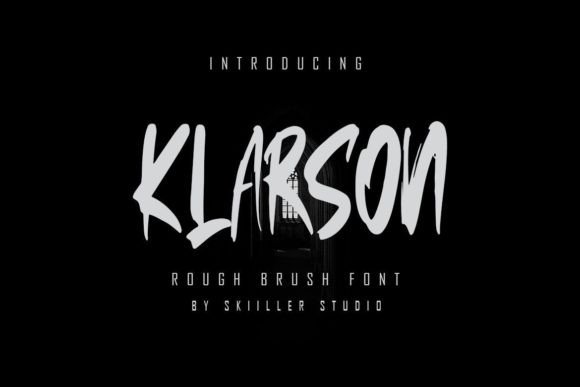 Klarson: A Modern Textured Display Font for Creative Projects