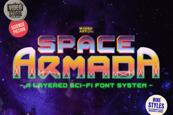 Space Armada: A Retro-Futuristic Font for Bold Design Statements