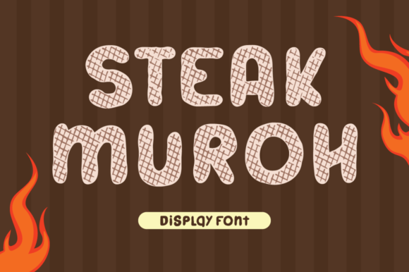Steak Muroh: Bold Typography for Grilled Food Branding