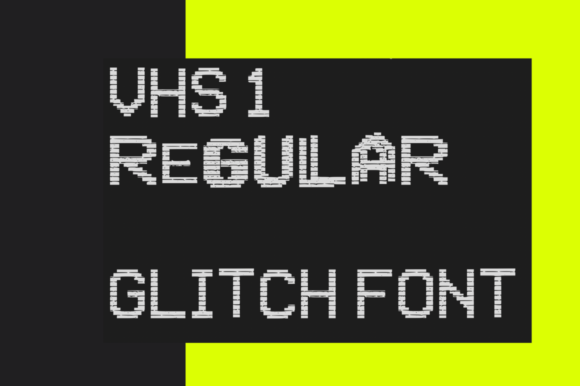 VHS Glitch: A Futuristic Font for Creative Expression