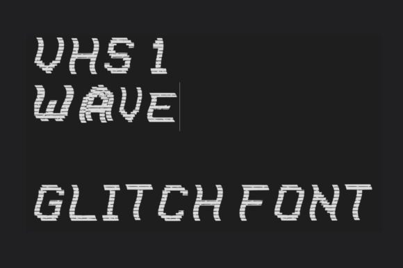 VHS Wave: A Glitchy Font for Strategic Visual Communication