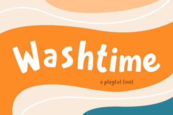 Washtime: A Fun and Functional Display Font